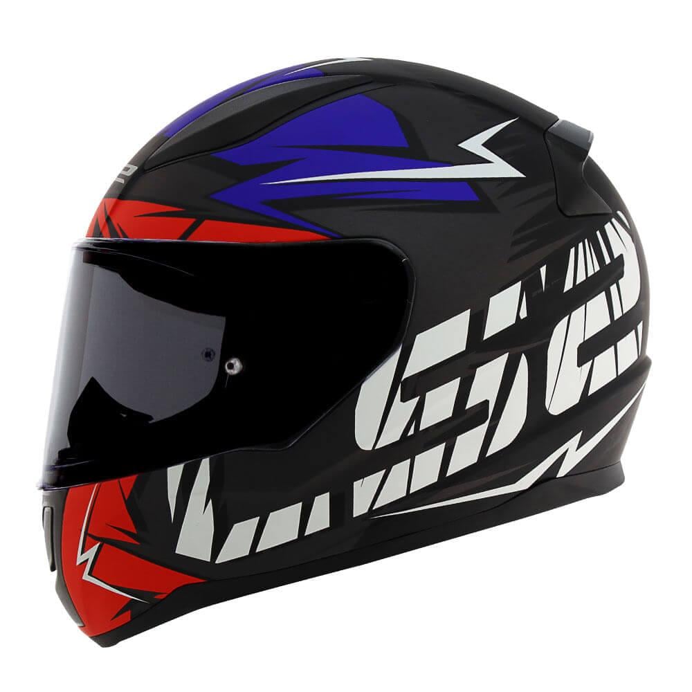 Мотошлем LS2 FF353 Rapid Cromo XL Matte Black/Red/Blue (19684)