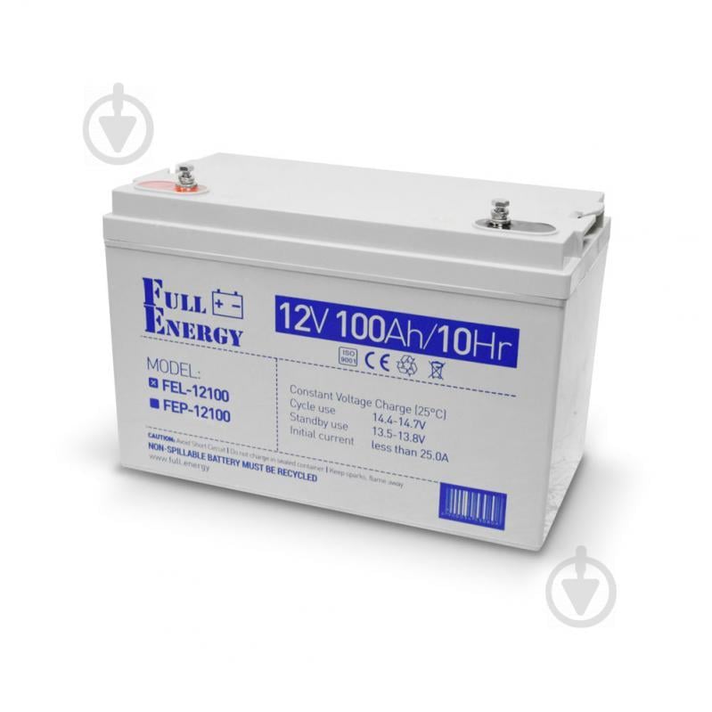 Аккумулятор гелевый 12В 100 Ач для ИБП Full Energy FEL-12100 Аккумулятор гелевый 12В 100 Ач для ИБП Full Energy FEL-12100