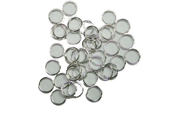 Кільця біжутерні подвійні 50 шт. 0,6 см Срібний