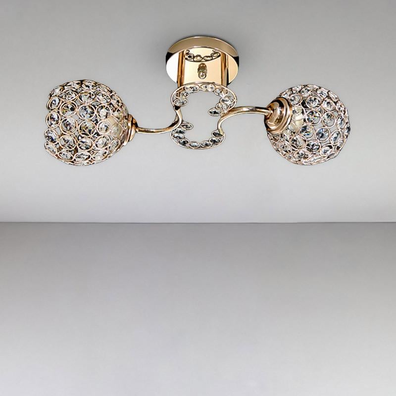 Люстра потолочная Light House SRS-16228/2 на две лампы Золото