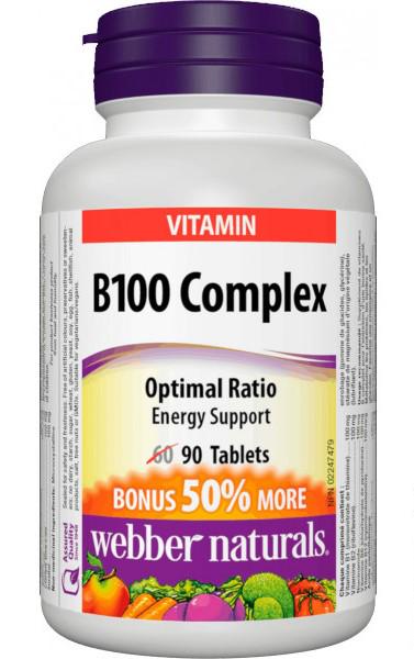 Вітаміни B100 Complex 90 таблеток (00000030268)