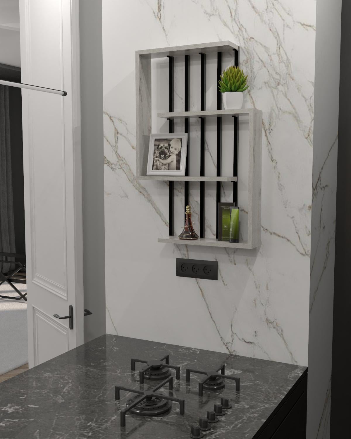 Полка настенная EcoLoft NasTina DSP-1431-2 в стиле лофт Дуб Кортона (DSP-1431-2) Полка настенная EcoLoft NasTina DSP-1431-2 в стиле лофт Дуб Кортона (DSP-1431-2)