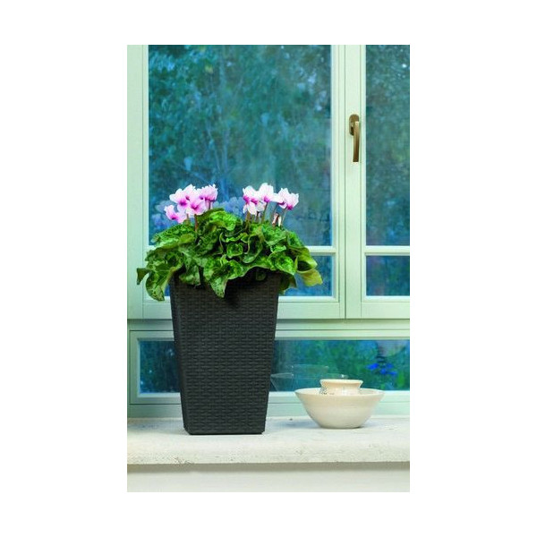 Горщик Keter Small Rattan Planter Коричневий (7290103659257) - фото 2