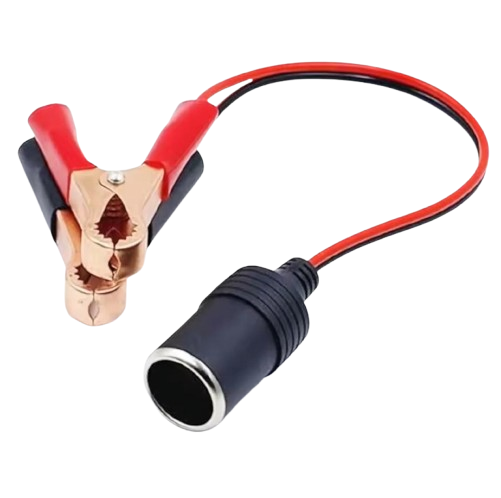 Универсальный адаптер прикуривателя 12 В с зажимами «крокодил» для автомобиля и кемпинга