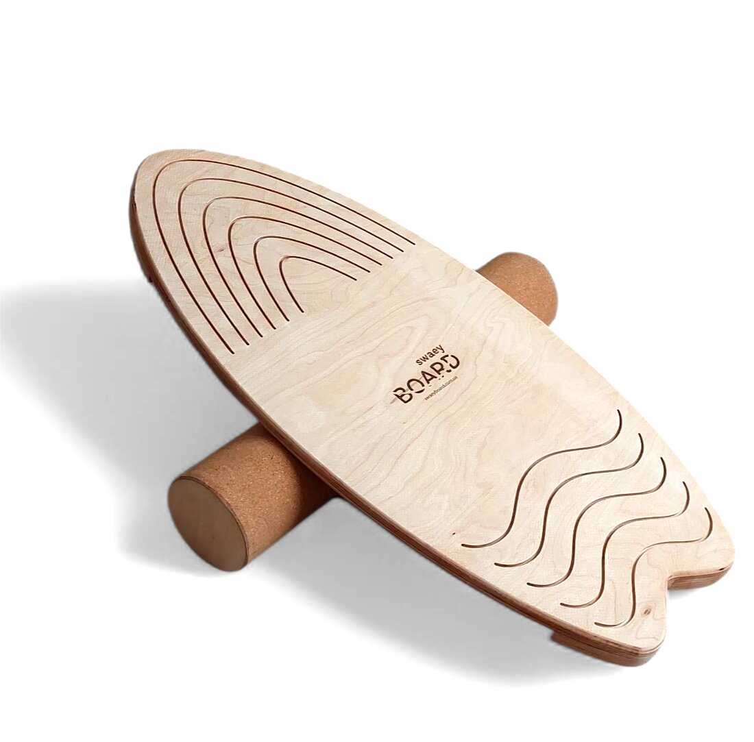 Балансборд рифленый SwaeyBoard Wave Валик пробковый 10 см (БWРк10)