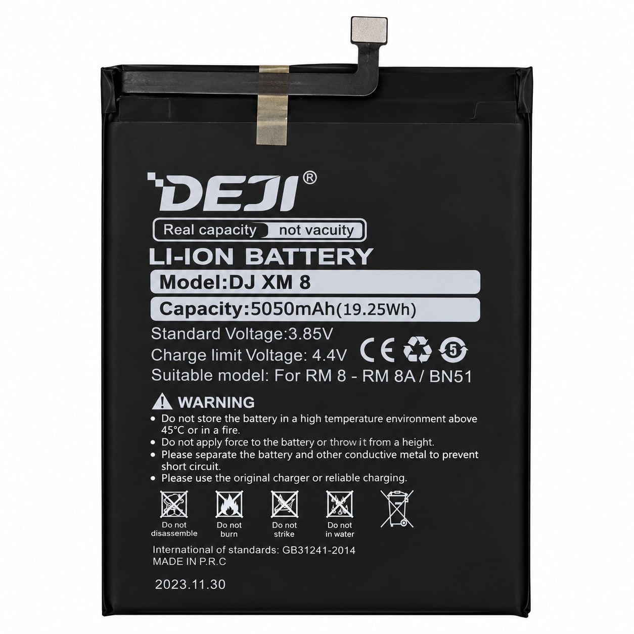 Аккумуляторная батарея аккумуляторная Deji для Xiaomi BN51/Redmi 8/Redmi 8A 5000 mAh (000568662)
