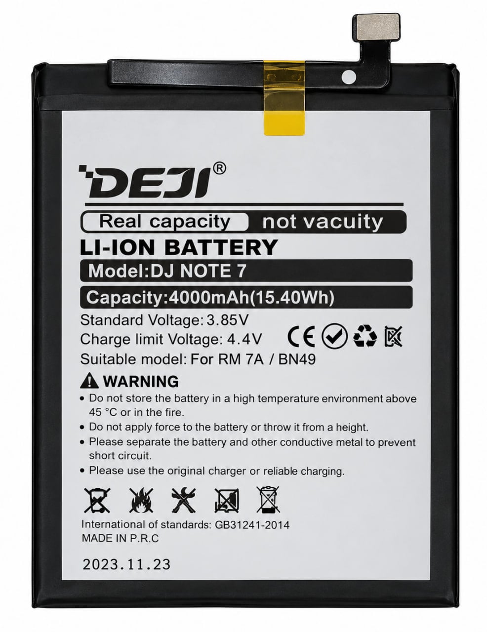 Аккумуляторная батарея Deji для Xiaomi BN49/Redmi 7A 4000 mAh (000568660)