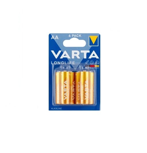 Батарейки алкалінові Varta LONGLIFE LR06/AA 1,5V 6 шт. (4008496640836)