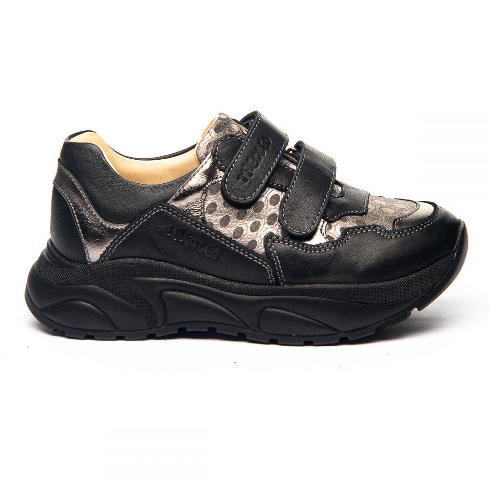 Кроссовки The Leo 1309 для девочек р. 31 20,5 см Черный/Золотистый - фото 2