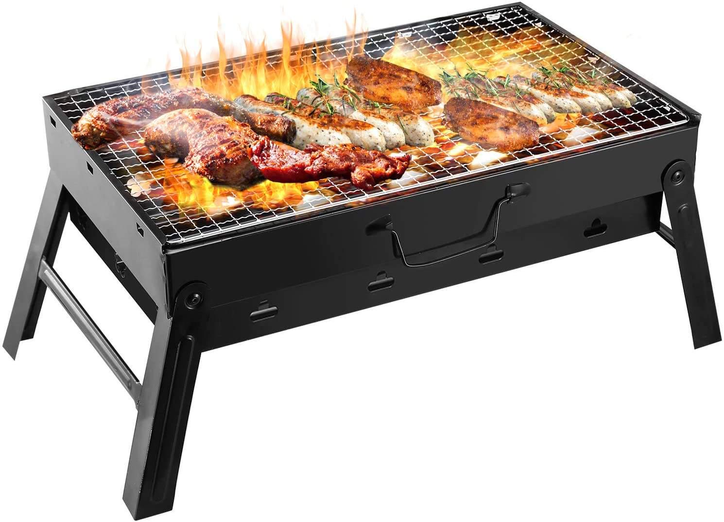 Мангал-чемодан складной BBQ Folding Grill с решеткой - фото 4