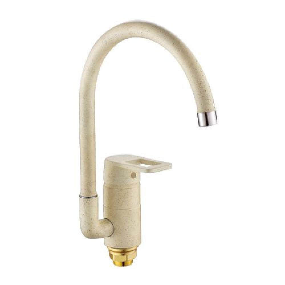 Смеситель для кухни Zerix Z7030-9 Кремовый (20902)