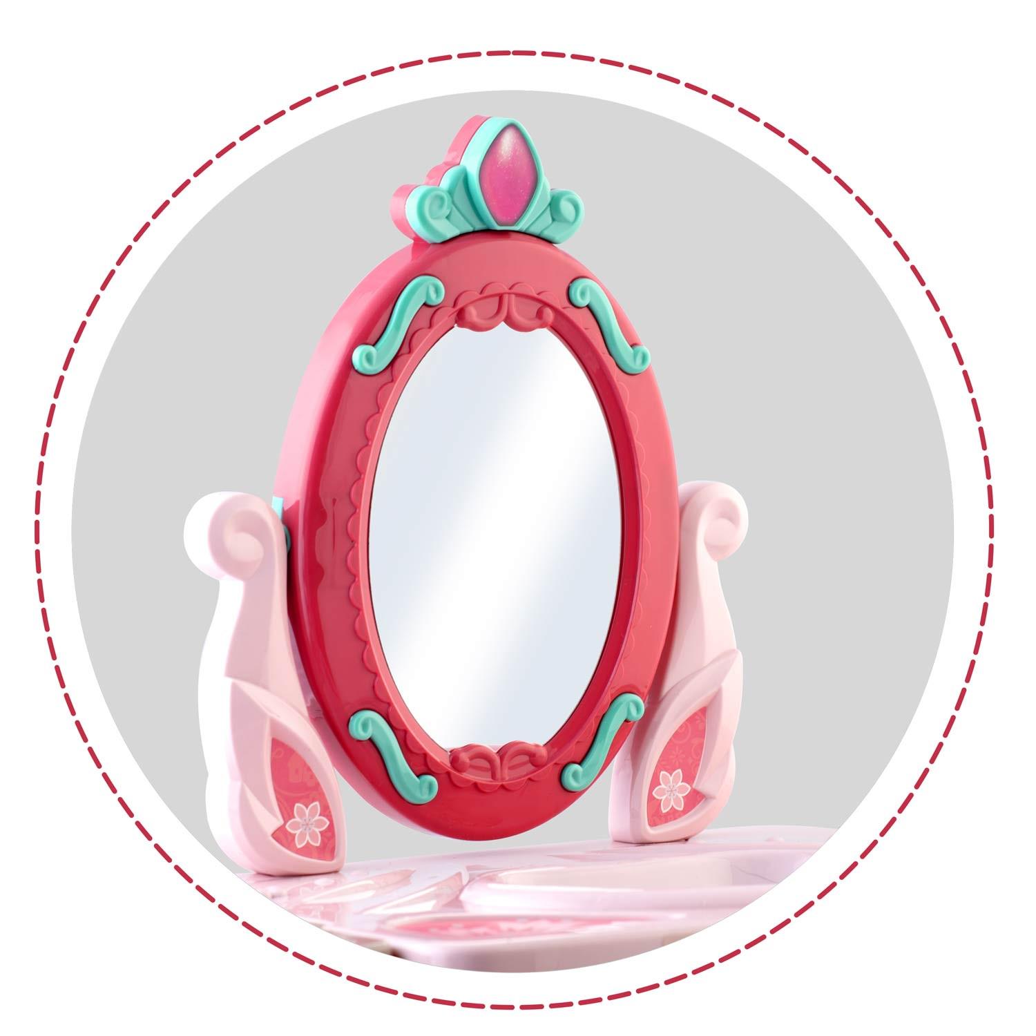 Столик дитячий Xiong Cheng туалетний 3в1 з аксесуарами - фото 8 Столик дитячий Xiong Cheng туалетний 3в1 з аксесуарами - фото 8