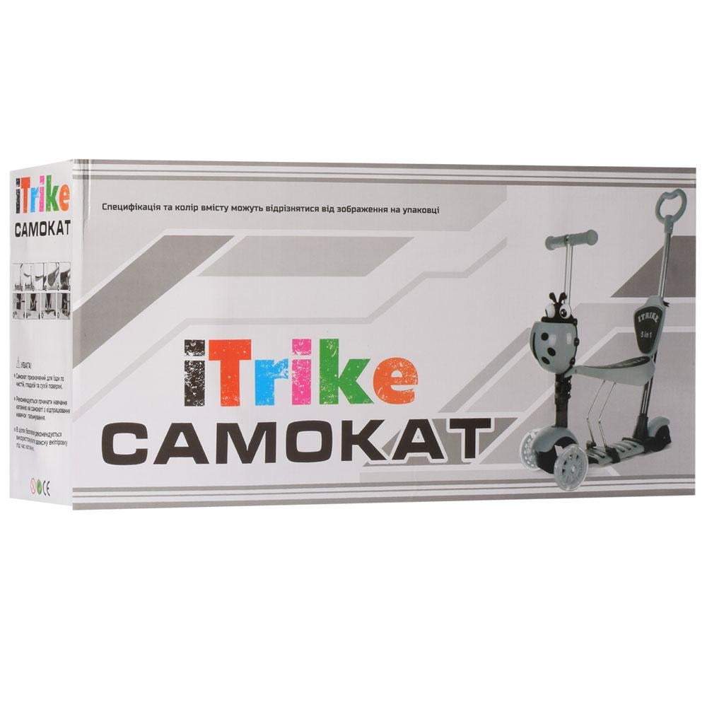 Самокат iTrike JR 3-026-B Рожевий - фото 2