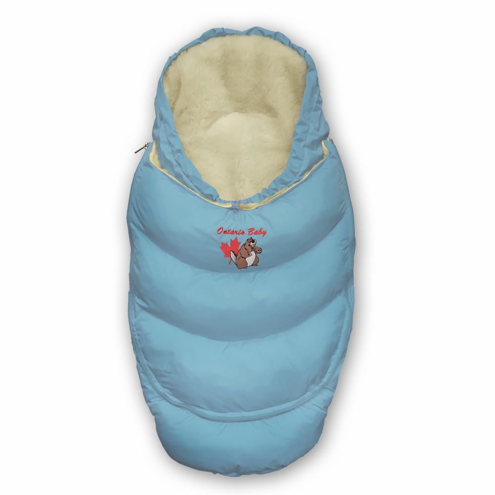 Конверт-трансформер пуховий 2в1 Alaska з хутром Блакитний (ART-0000064) Конверт-трансформер пуховий 2в1 Alaska з хутром Блакитний (ART-0000064)