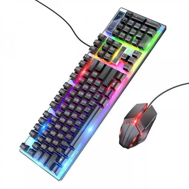 Набор игровая клавиатура и мышь Hoco GM18 Luminous Black (00000064599_1)