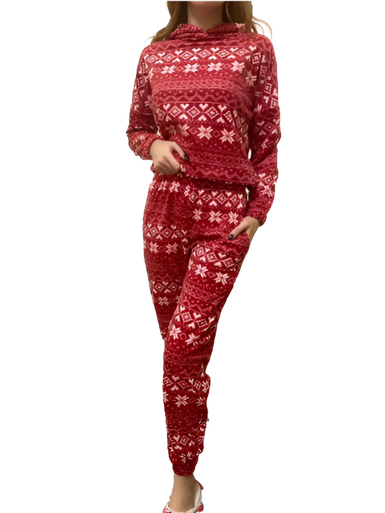 Піжама жіноча Зірки XL Червоний (13055632) Піжама жіноча Зірки XL Червоний (13055632)