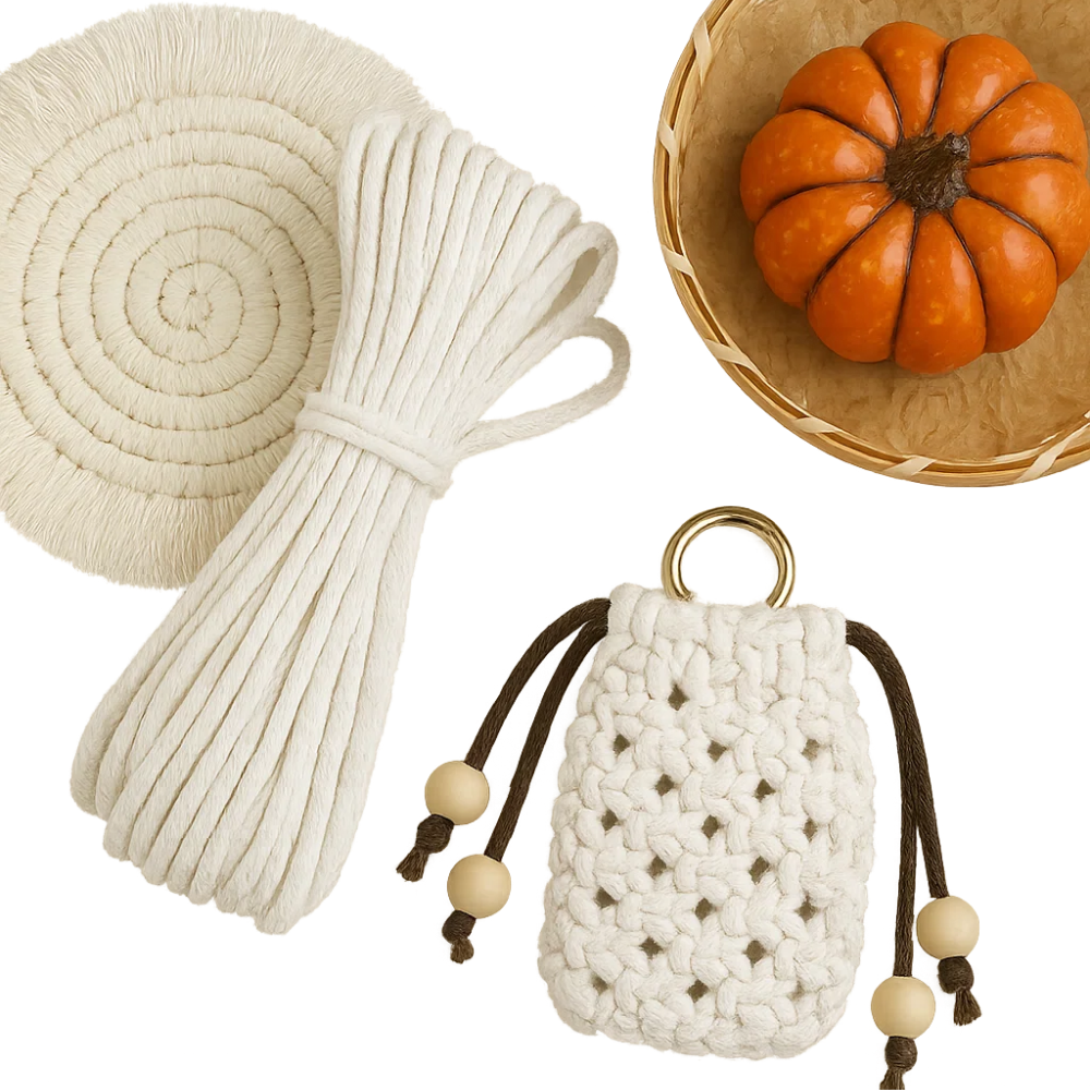 Набор макраме для рукоделия творчества и ручной вязки чехла для наушников и аксессуаров Набор макраме для рукоделия творчества и ручной вязки чехла для наушников и аксессуаров