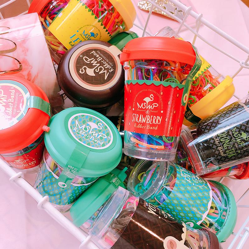 Набір резинок для волосся Strawberry 11692 130 шт. 35 мм (4570360) - фото 4