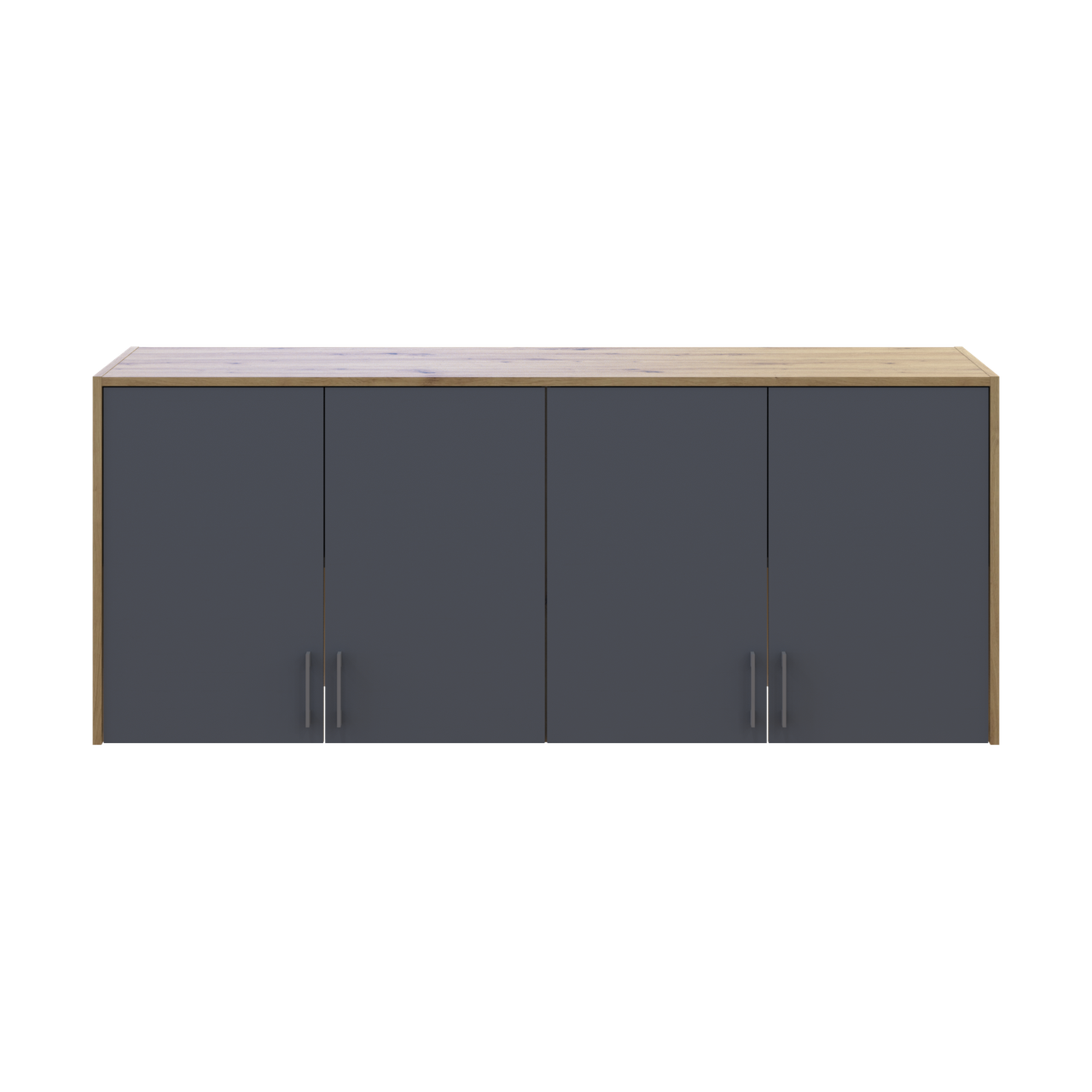 Антресоль висока Doros Ронді 4 ДСП 160х52х65 см Дуб Артізан/Графітовий (41516184) - фото 3 Антресоль висока Doros Ронді 4 ДСП 160х52х65 см Дуб Артізан/Графітовий (41516184) - фото 3