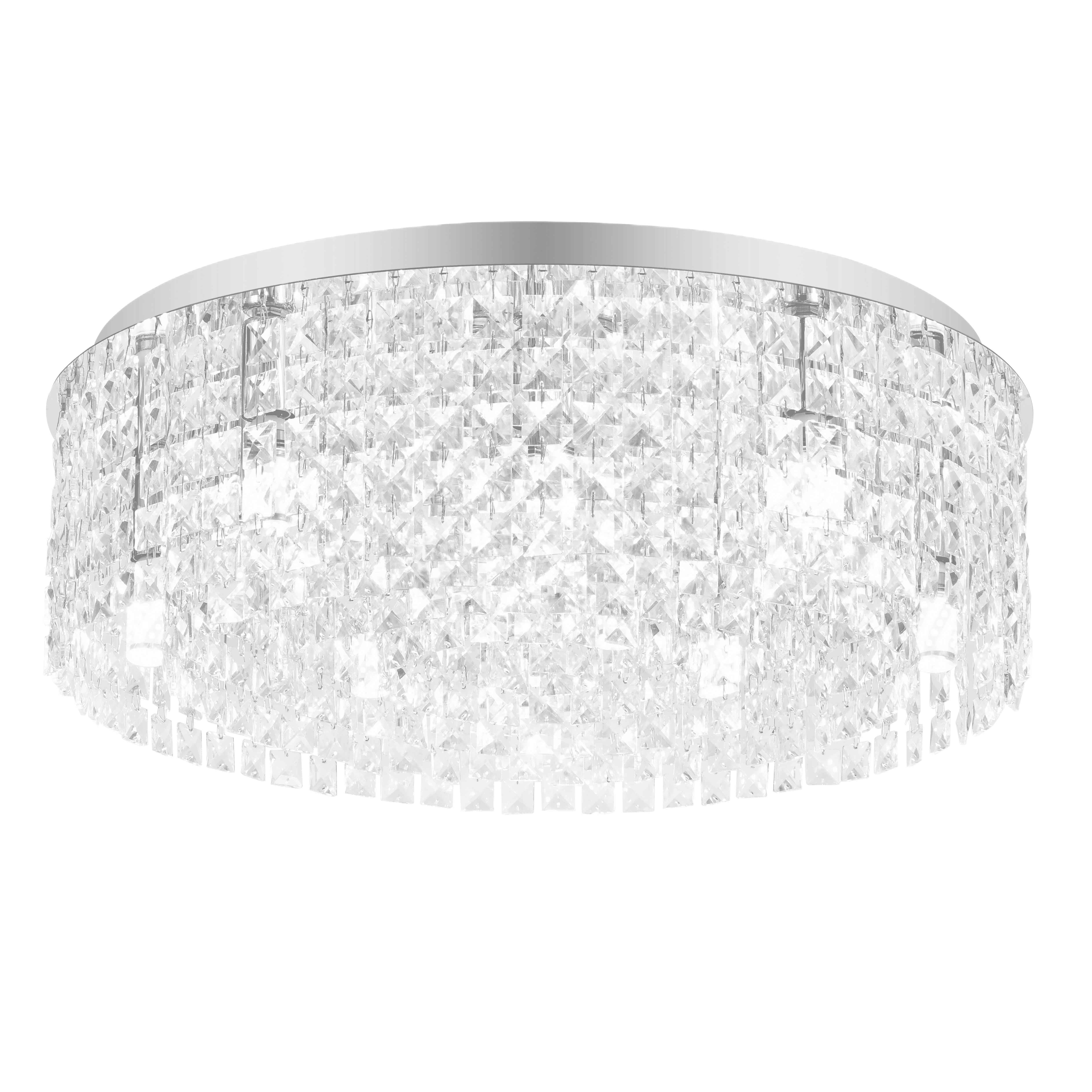 Люстра на 12 ламп ESLLSE KRYSTAL R E14 600x170 мм Хром (10667) Люстра на 12 ламп ESLLSE KRYSTAL R E14 600x170 мм Хром (10667)