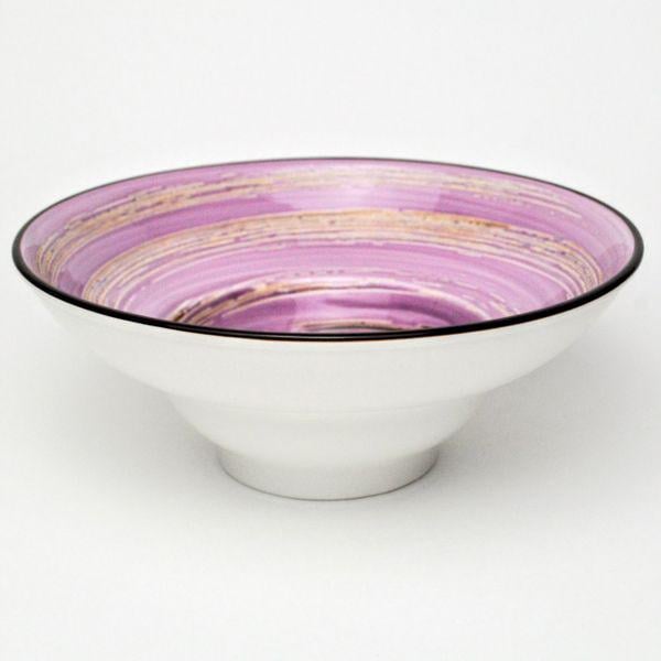 Тарелка для пасты Wilmax Spiral Lavender 800 мл 20 см (WL-669722/A) Тарелка для пасты Wilmax Spiral Lavender 800 мл 20 см (WL-669722/A)