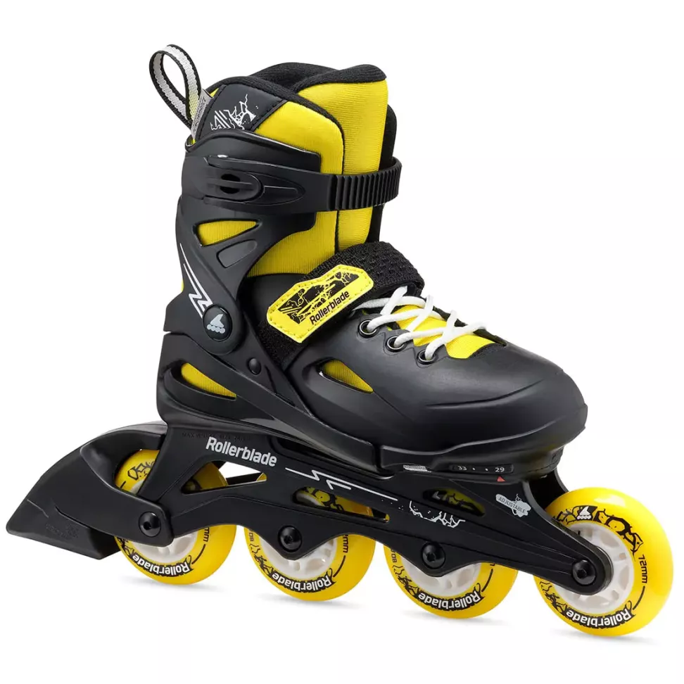 Роликові ковзани RollerbladeFury р. 34-38 Black/Yellow