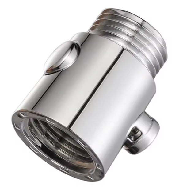 Переключатель-клапан запорный ABS для душевой лейки крана для регулировки подачи воды Silver (b0bc151a)