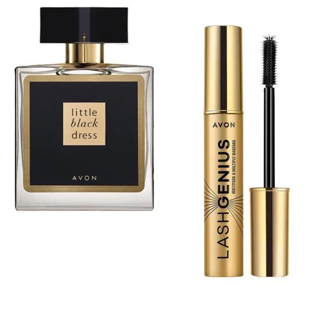 Набор женский парфюмированный Avon Little Black Dress 2в1 50 мл/Туш для ресниц Avon True One Lash Genius Mascara 5в1
