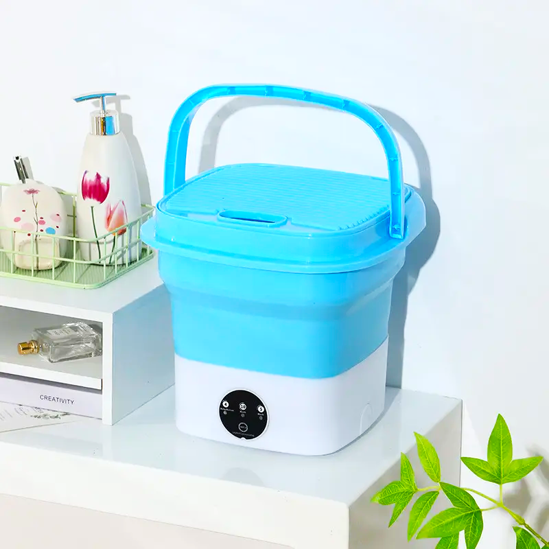 Стиральная машина мини ведро складное Maxtop MR-2098 Голубой (29197513) - фото 4 Стиральная машина мини ведро складное Maxtop MR-2098 Голубой (29197513) - фото 4