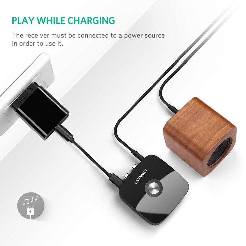 Адаптер Bluetooth UGREEN 2xRCA/3,5 мм Black (10399) - фото 4 Адаптер Bluetooth UGREEN 2xRCA/3,5 мм Black (10399) - фото 4