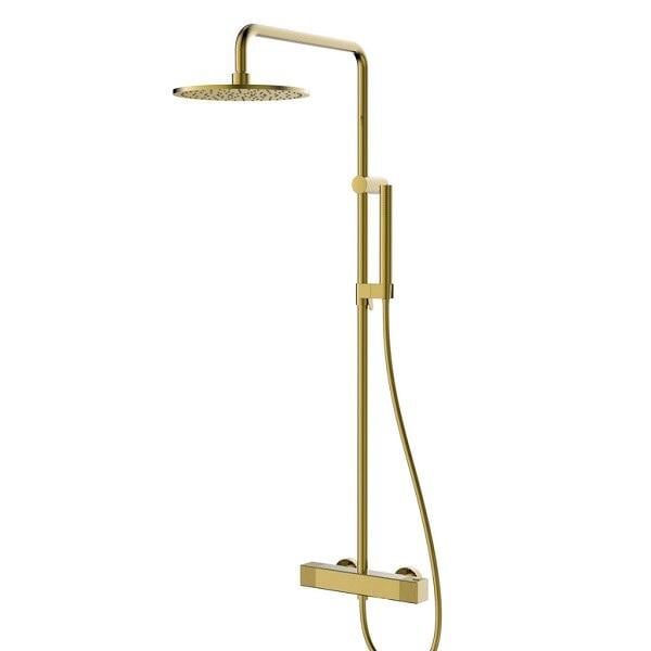 Душевая система с термостатом DEIRA SS 1 режим 150 см Шампань