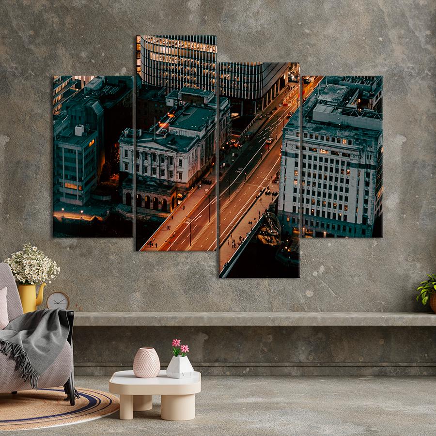 Картина город Архитектура Лондона 149x106 см (A615-4)