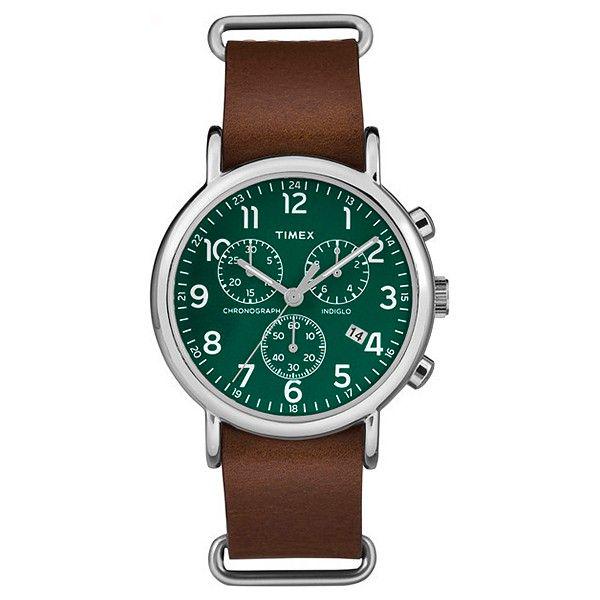 Наручные часы мужские Timex Weekender Chrono Oversized кварцевые Silver (Tx2p97400)