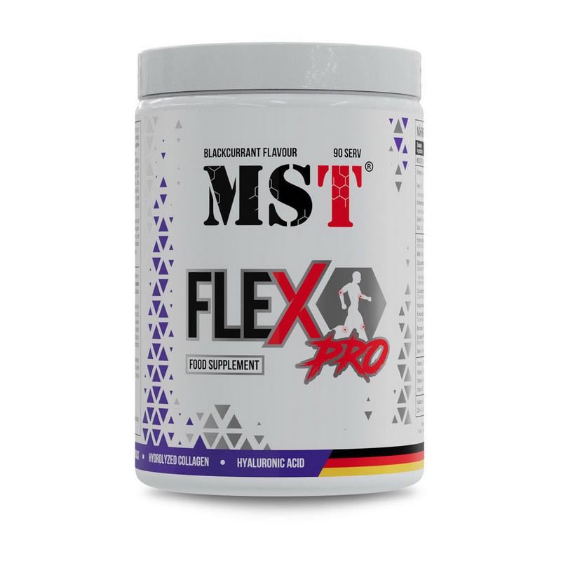 Хондропротектор MST FleX Pro глюкозамин хондроитин и MSM 945 г Черная смородина