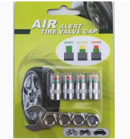 Ковпачки на ніпель з індикаторами тиску в шинах 4 шт. (НР051166) Ковпачки на ніпель з індикаторами тиску в шинах 4 шт. (НР051166)