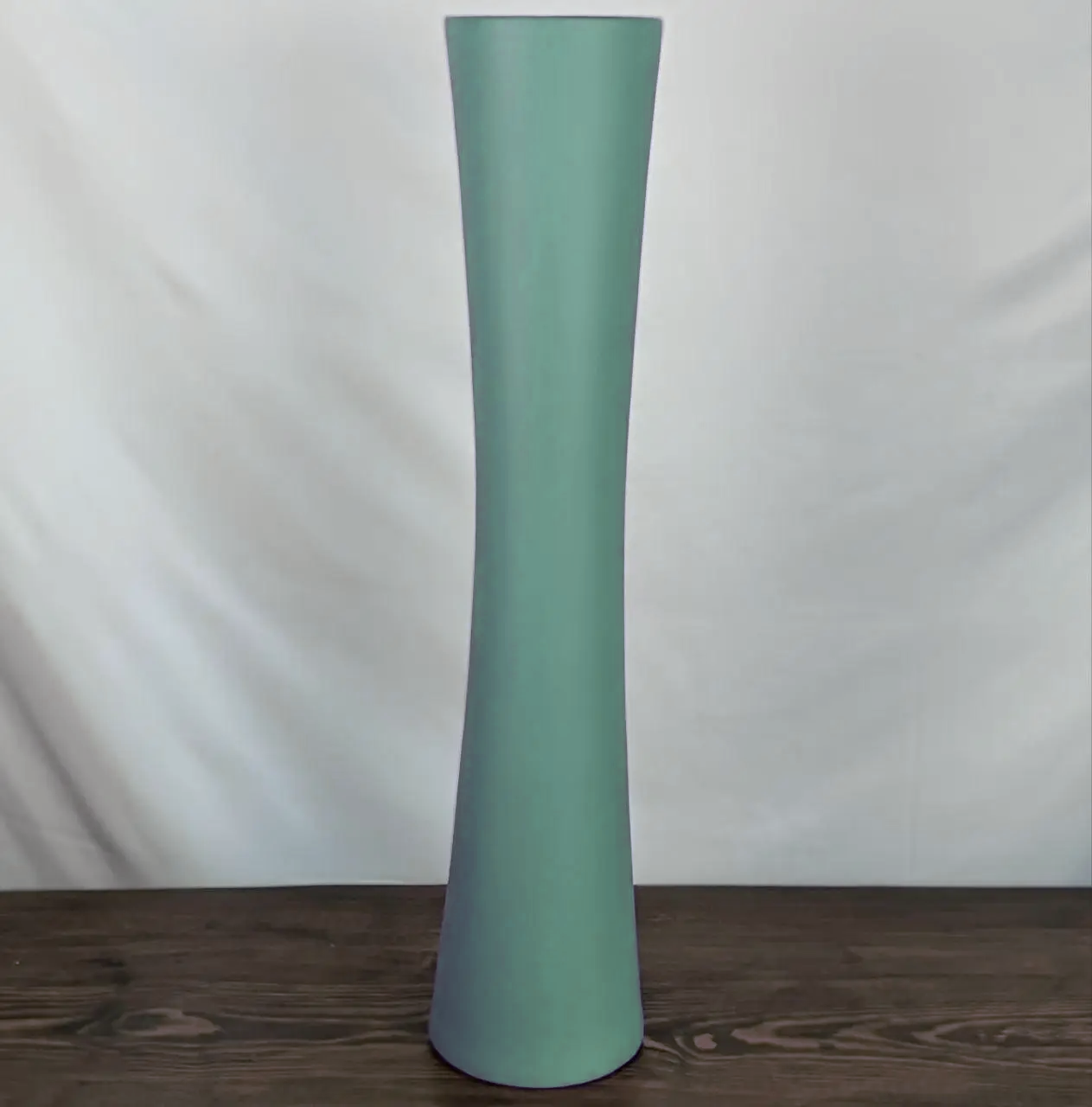 Ваза Nana напольная Ceramics Труба Муар высокая 77 см Зеленый