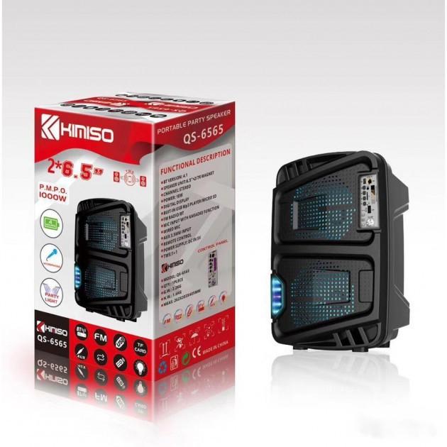 Колонка KIMISO QS-6565 6.5'BASS/1000W с микрофоном (Col-034)