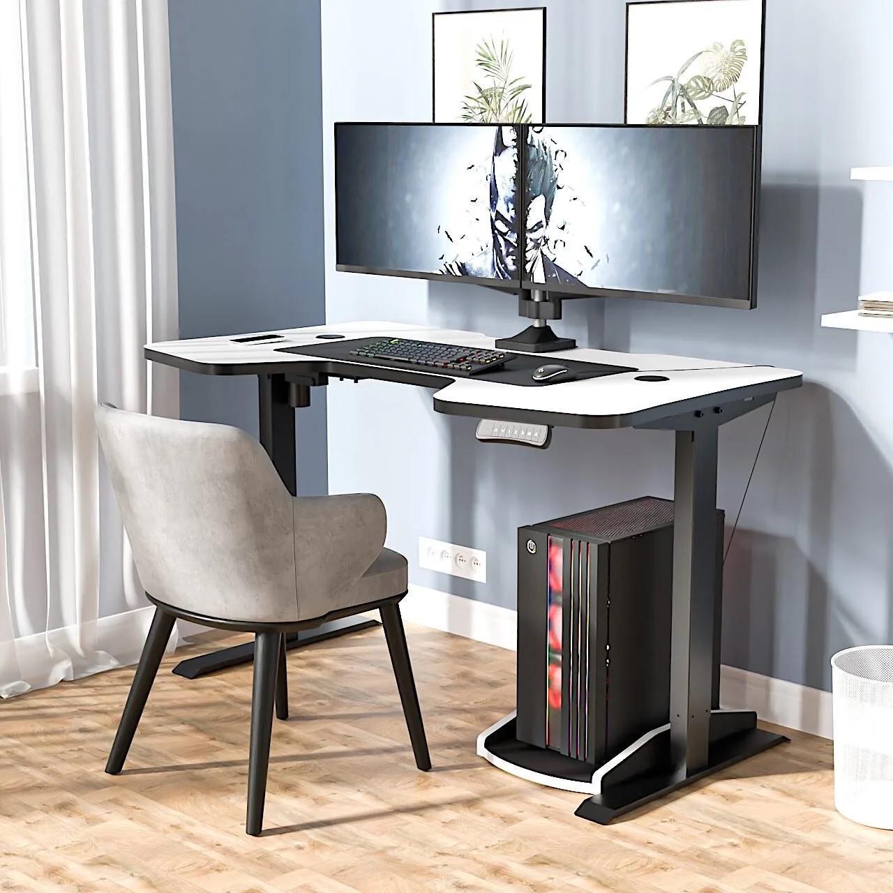 Геймерский стол Comfort Tower электроприводной для киберспорта с эргономичным дизайном (СT/Б0440)