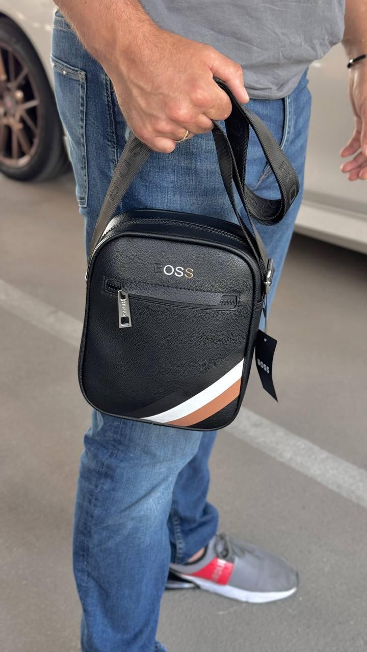 Сумка мужская брендовая BOSS Черный (6602 PTR) - фото 2 Сумка мужская брендовая BOSS Черный (6602 PTR) - фото 2