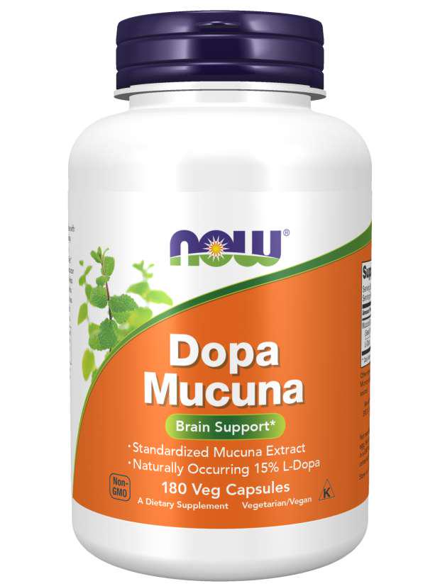 Витамины мукуна жгучая NOW Foods Dopa Mucuna 180 капс.