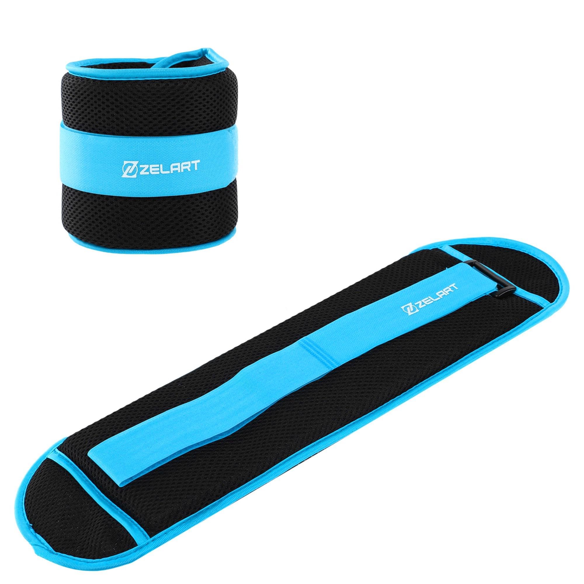 Утяжелители-манжеты Zelart Pro водонепроницаемые 2х2 кг Черный/Синий (FI-7210-4_Черный-синий) - фото 1 Утяжелители-манжеты Zelart Pro водонепроницаемые 2х2 кг Черный/Синий (FI-7210-4_Черный-синий) - фото 1