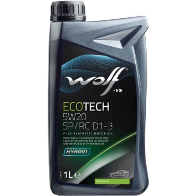 Моторна олива WOLF EcoTech SP/RC D1-3 SP GF-6A 5W-20 1 л (1050523)