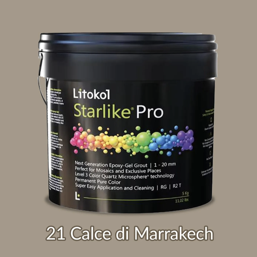 Фуга эпоксидная гелевая затирочная Litokol Starlike Pro 2,5 кг 21 Calce di Marrakech (STPROCLM02.5)
