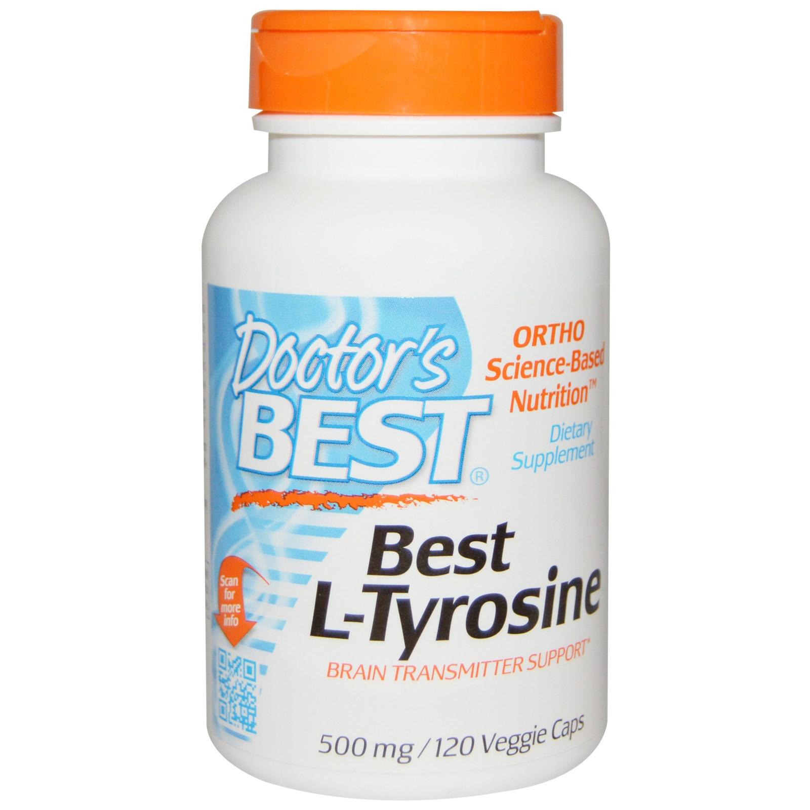 Тирозин-L Best L-Tyrosine 500 mg 120 Veggie caps