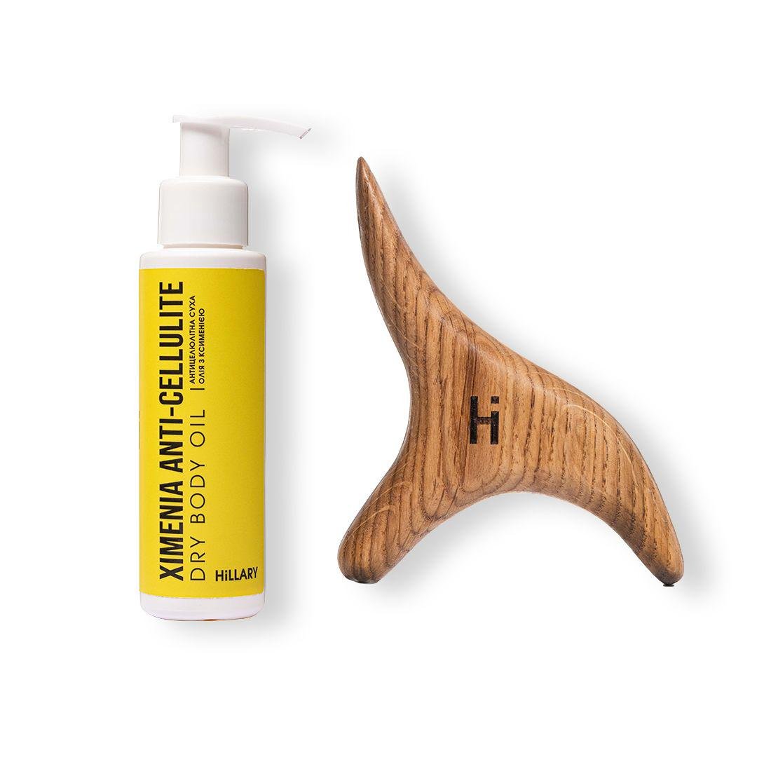 Массажер гуаша Bird Gua Sha Tool Bird и антицеллюлитное сухое масло Ximenia Body Oil