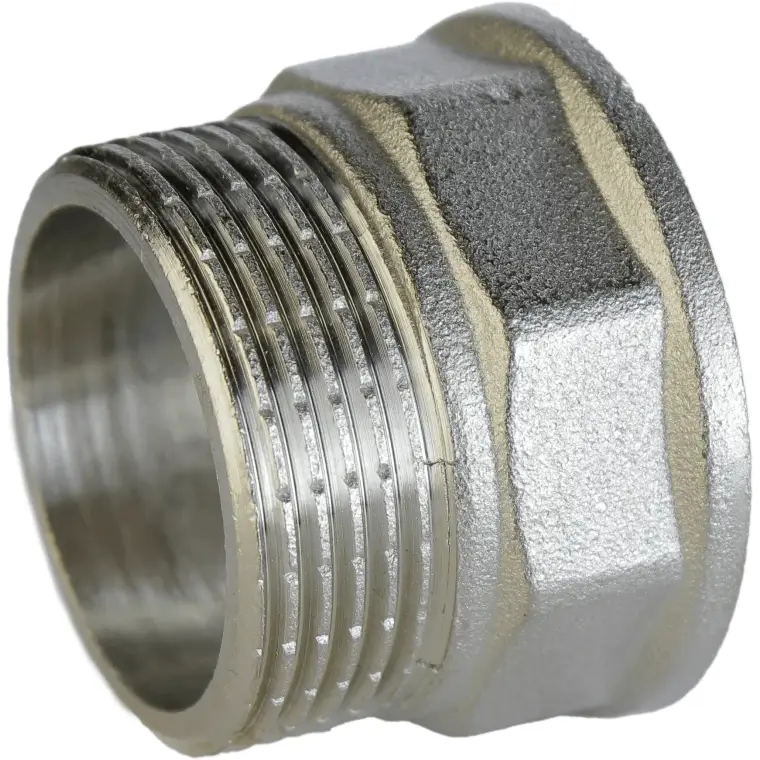 ᐉ Переходник никелированный 1 1/4″ВР х 1 1/4″УР штампованный (А0635Анк VA)