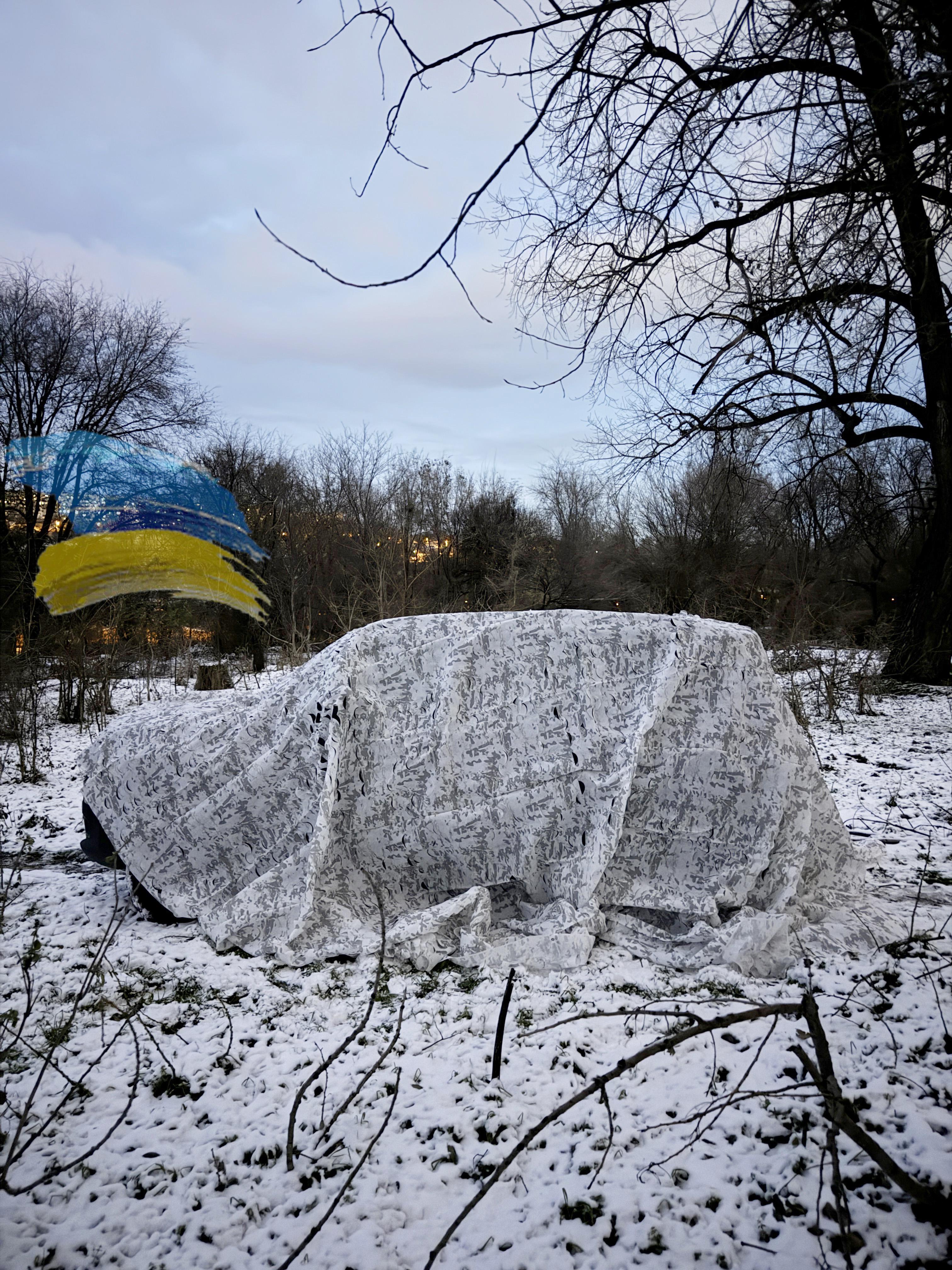 Маскувальна сітка зимова для ЗСУ 5х7 м - фото 3