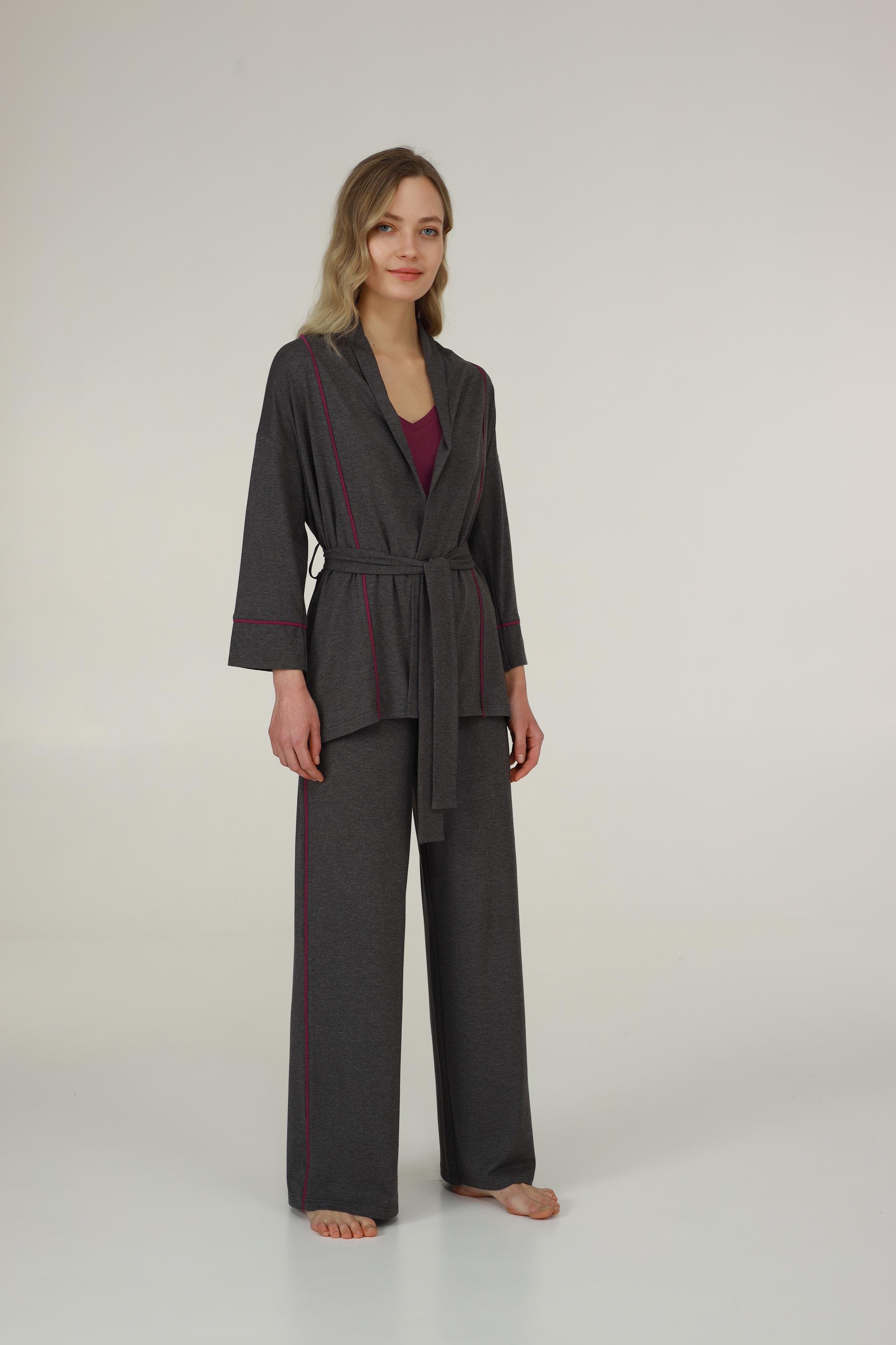 Піжама жіноча трійка Ellen Eloise LPM 5280/04/01 3XL Графітовий