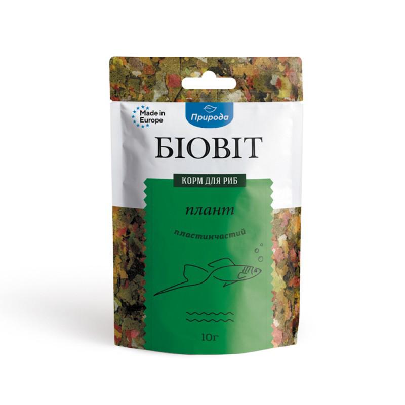 Корм для рыб Природа Биовит Плант пластинчатый 10 г