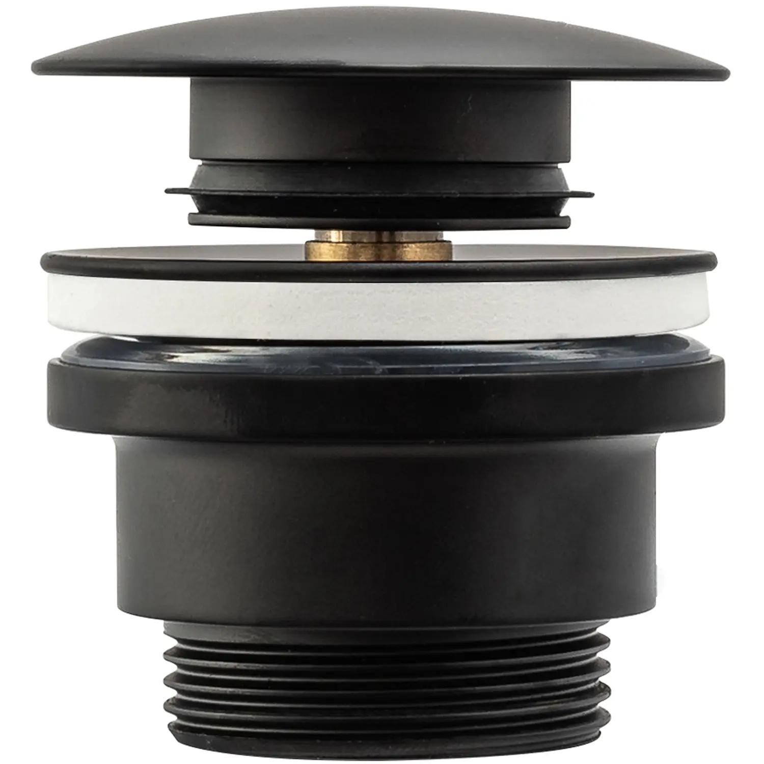 Клапан донный для раковины Rea Click-Clack универсальный Черный глянцевый (RM-REA-A5216) Клапан донный для раковины Rea Click-Clack универсальный Черный глянцевый (RM-REA-A5216)